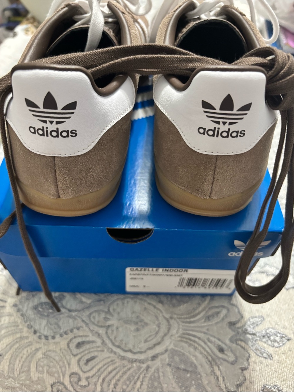 Adidas Gazelle indoor brown men’s 9.5 like new with original box - Picture 5 of 5